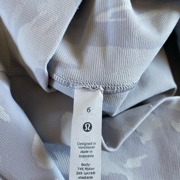 Lululemon Wunder Under Shorts 10’ Ribbed Incognito Camo Jacquard Alpine Star - Picture 4 of 5